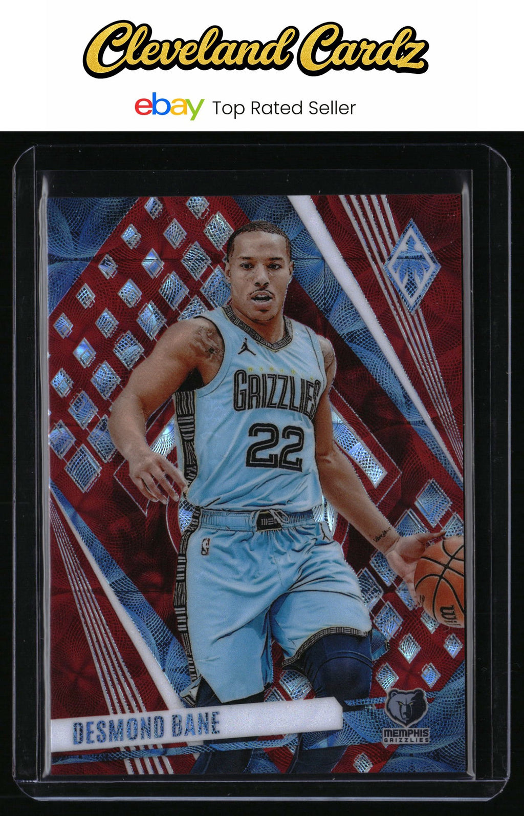 2023-24 Panini Phoenix #228 Desmond Bane International Red #/75