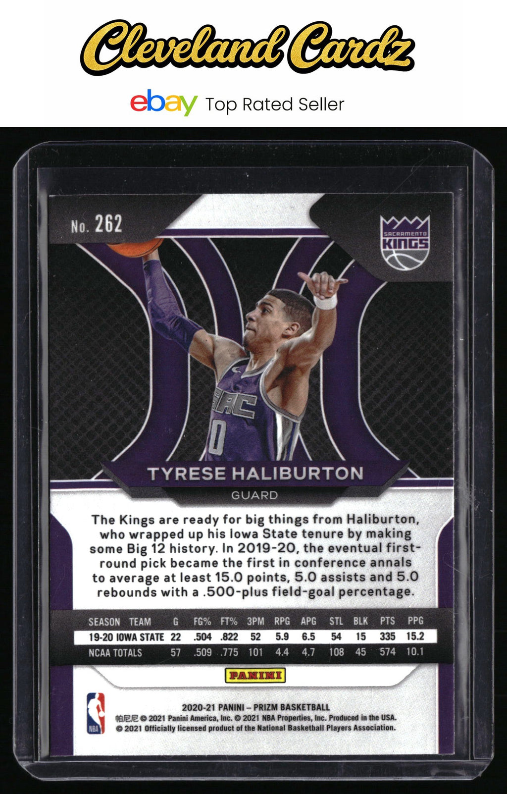 2020-21 Panini Prizm #262 Tyrese Haliburton RC
