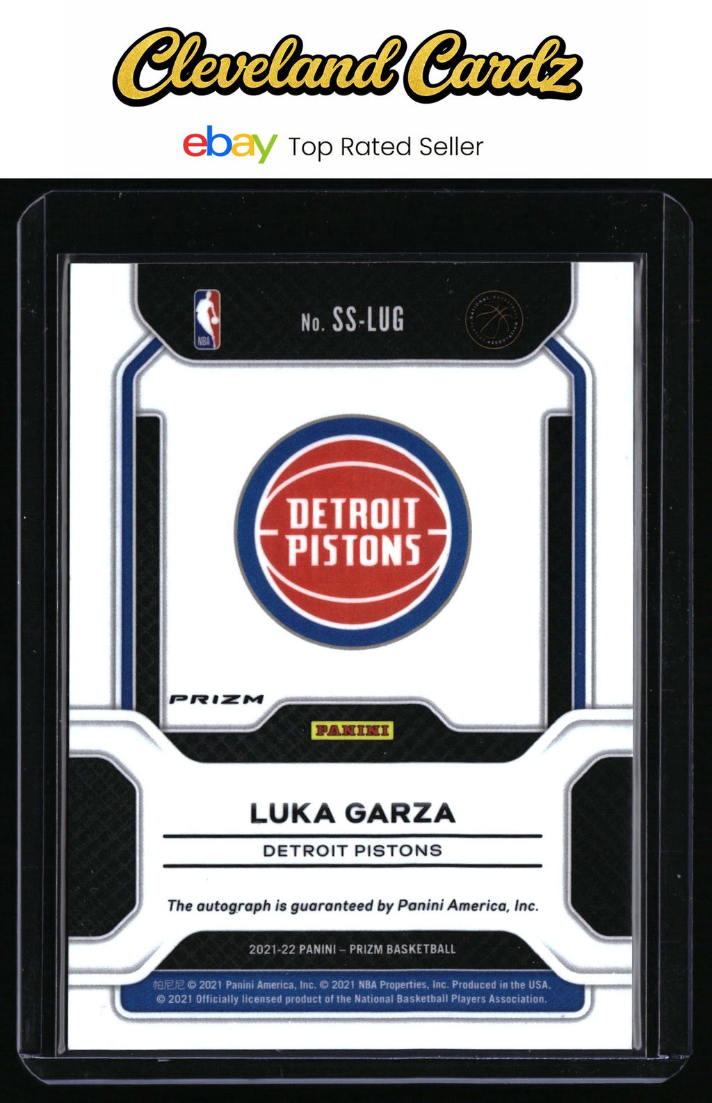 2021-22 Panini Prizm #SS-LUG Luka Garza Sensational Signatures Red Scope