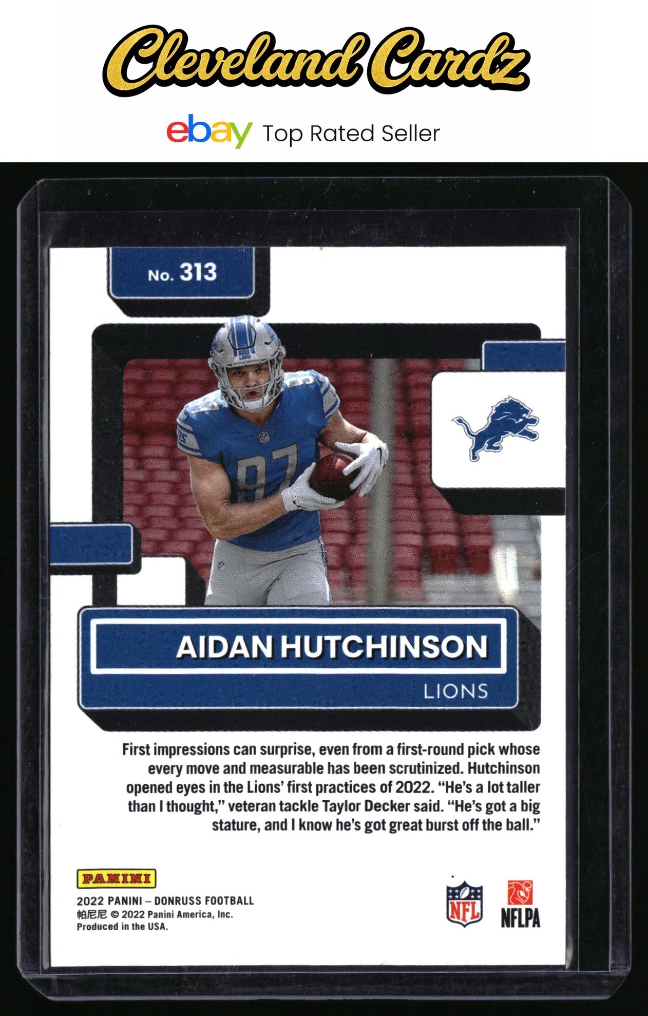 2022 Donruss #313 Aidan Hutchinson RC