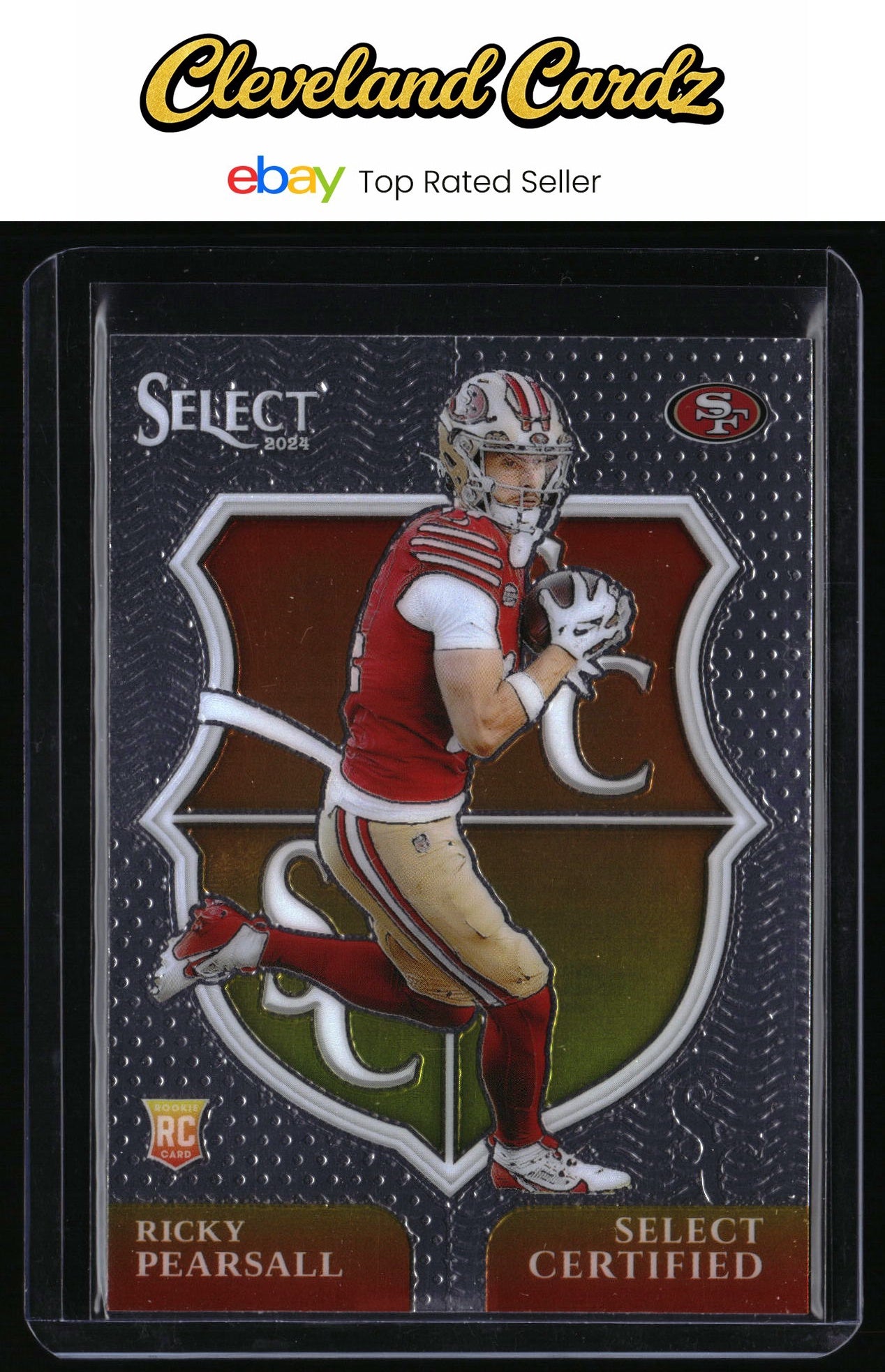 2024 Panini Select #12 Ricky Pearsall Select Certified Rookies RC