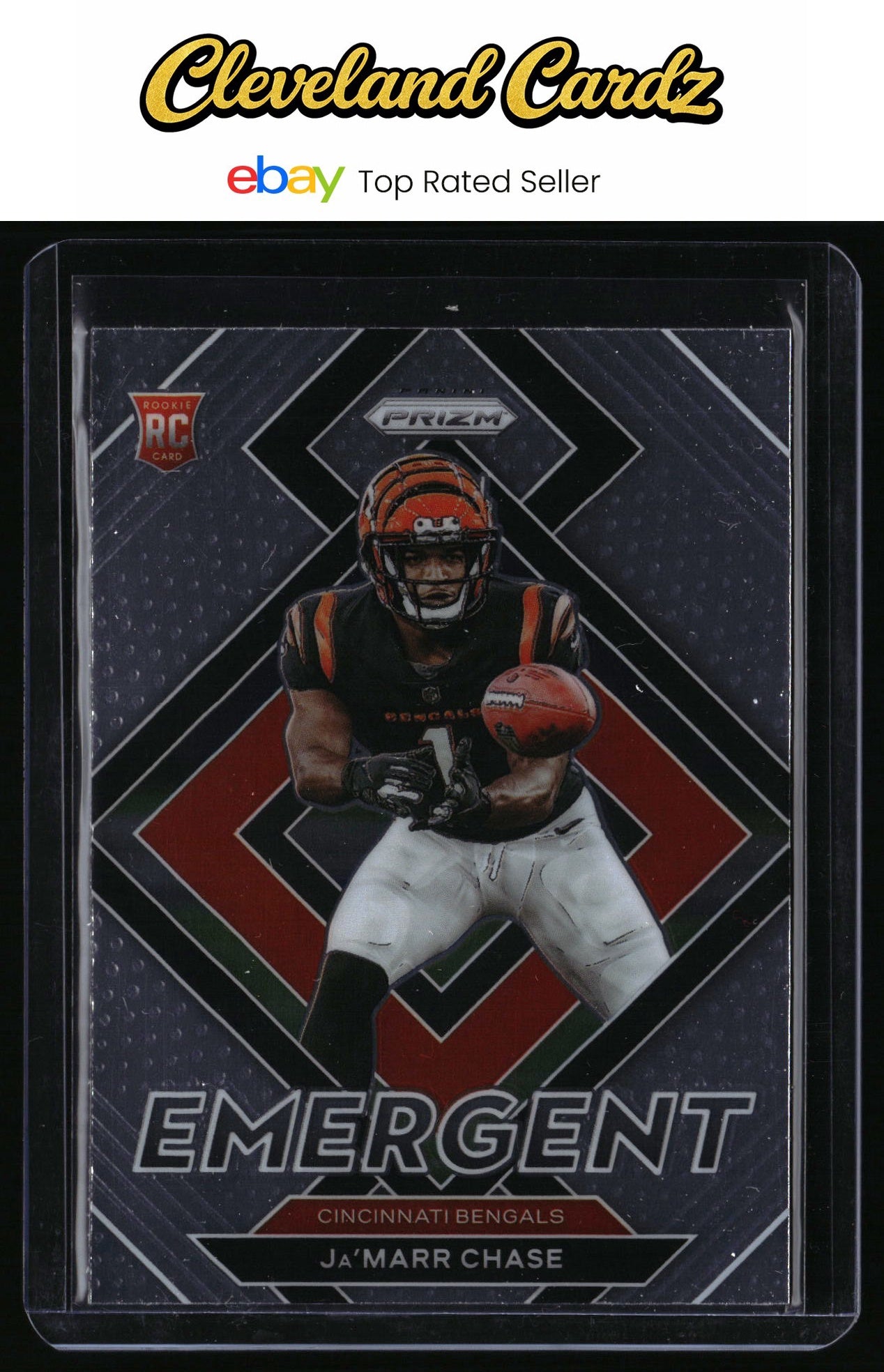 2021 Panini Prizm #E-7 Ja'Marr Chase Emergent RC