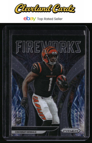 2021 Panini Prizm #F-11 Ja'Marr Chase Fireworks RC