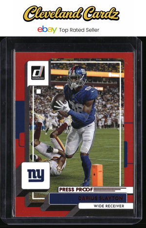 2022 Donruss #161 Darius Slayton Red Press Proof