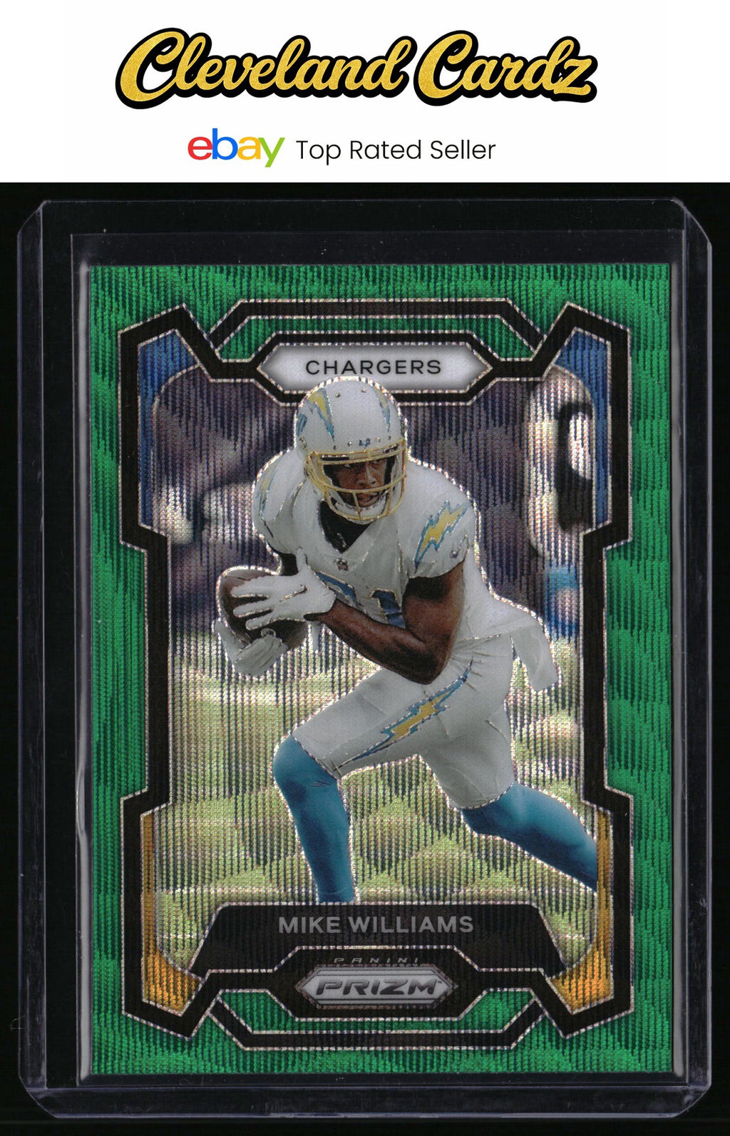 2023 Panini Prizm #161 Mike Williams Green Wave