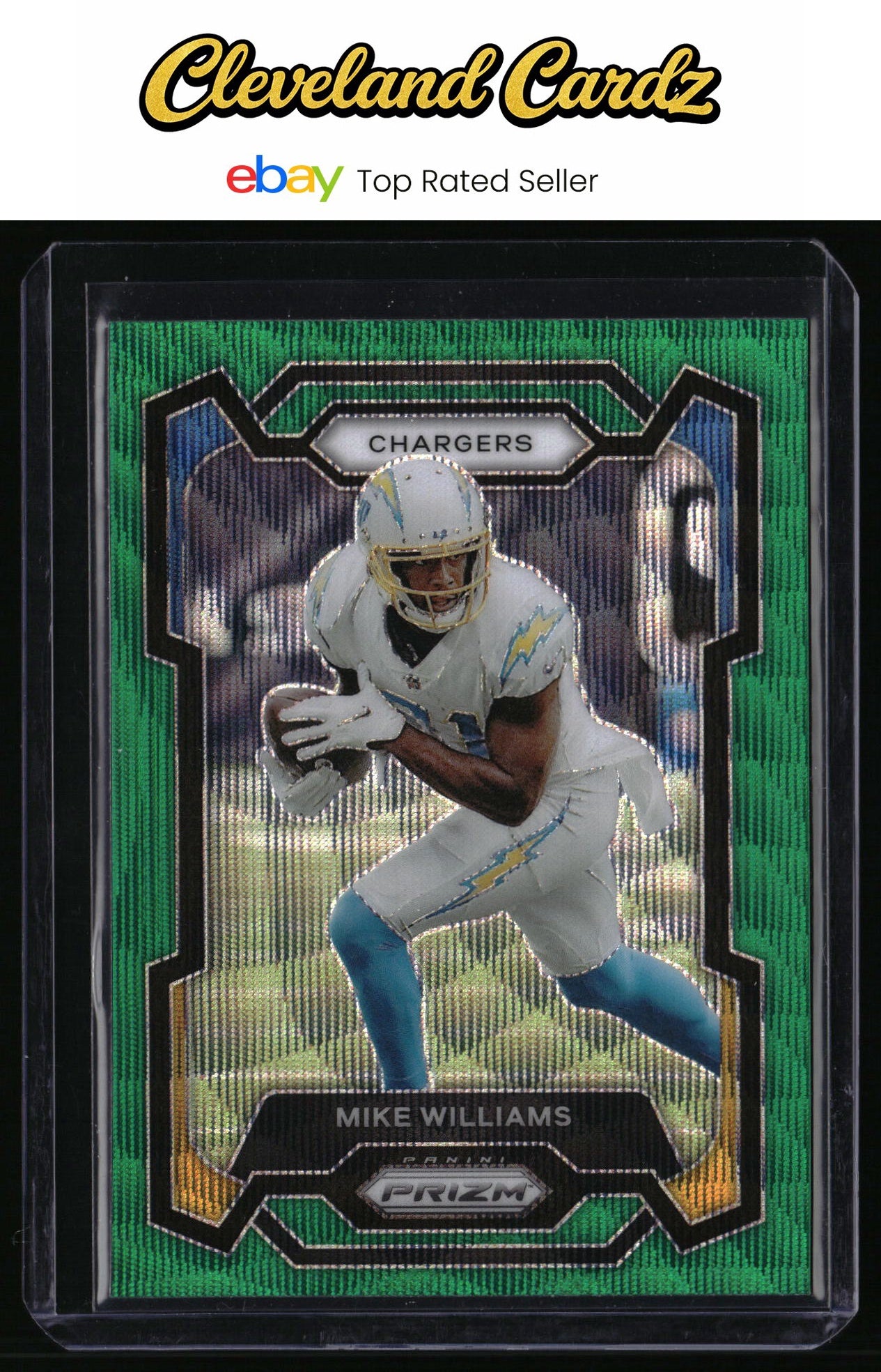 2023 Panini Prizm #161 Mike Williams Green Wave