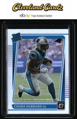 2021 Donruss Optic #225 Chuba Hubbard Holo RC