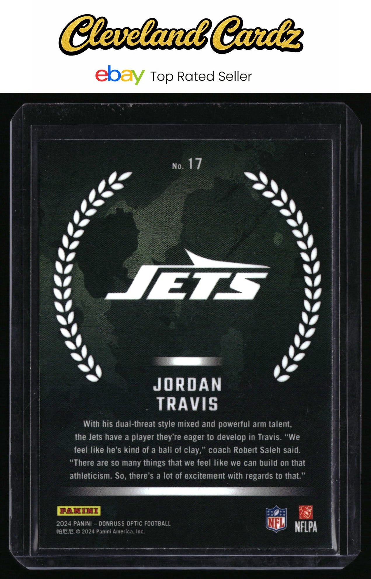 2024 Donruss Optic #17 Jordan Travis Rookie Recruits RC