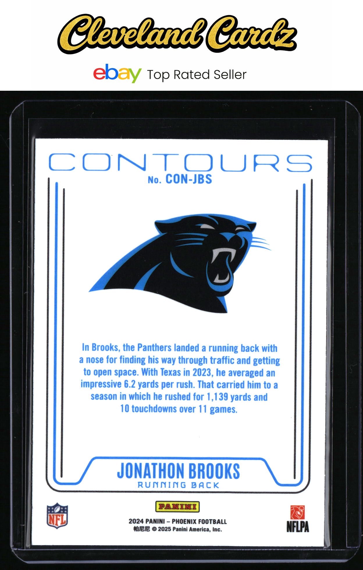 2024 Panini Phoenix #CON-JBS Jonathon Brooks Contours RC