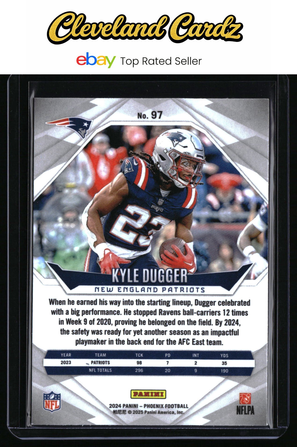 2024 Panini Phoenix #97 Kyle Dugger Purple Fade