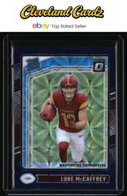 2024 Donruss Optic #268 Luke McCaffrey Purple Scope RC