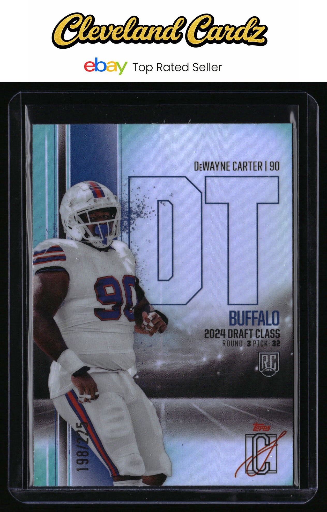 2024 Topps Signature Class #79 DeWayne Carter Teal #/225 RC