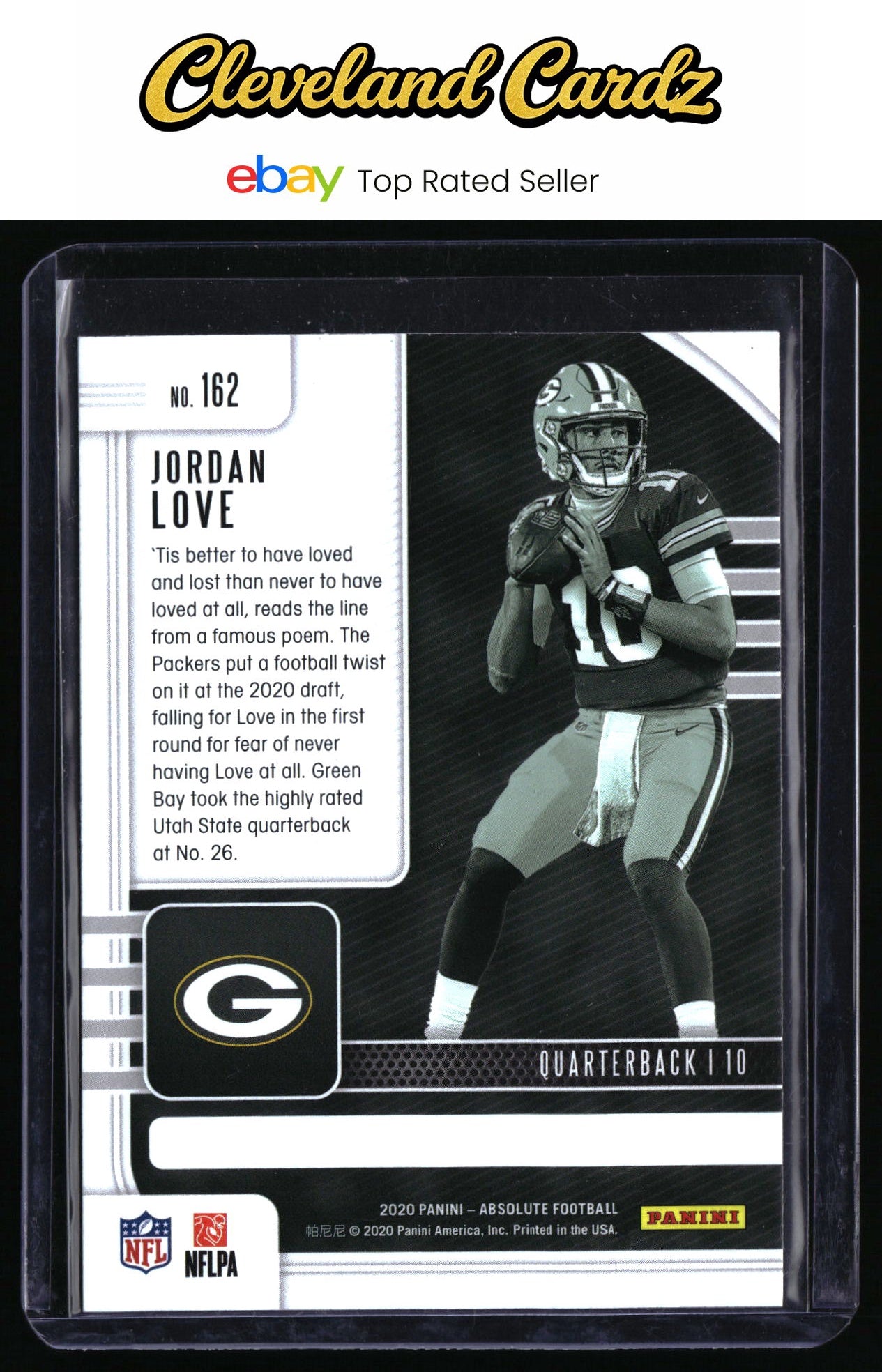 2020 Panini Absolute #162 Jordan Love RC
