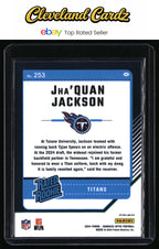 2024 Donruss Optic #253 Jha'Quan Jackson Purple Shock RC