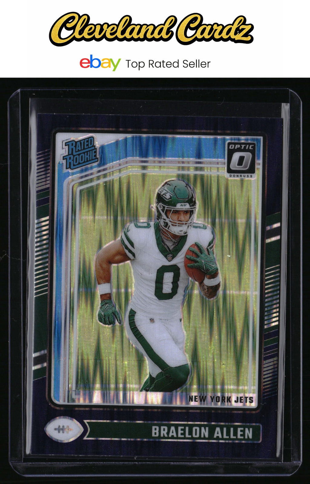 2024 Donruss Optic #211 Braelon Allen Purple Shock RC