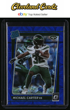 2021 Donruss Optic #235 Michael Carter Blue Scope RC