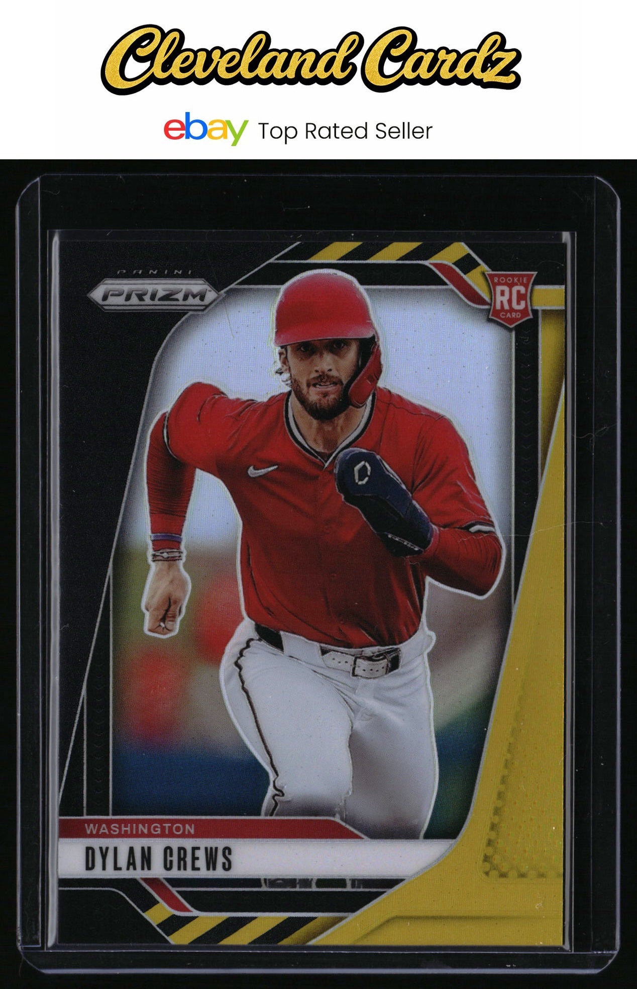 2025 Panini Prizm #73 Dylan Crews Black Gold Prizms #/5 RC