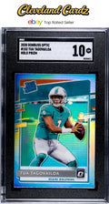 2020 Donruss Optic #152 Tua Tagovailoa Rated Rookie Holo Prizm SGC 10