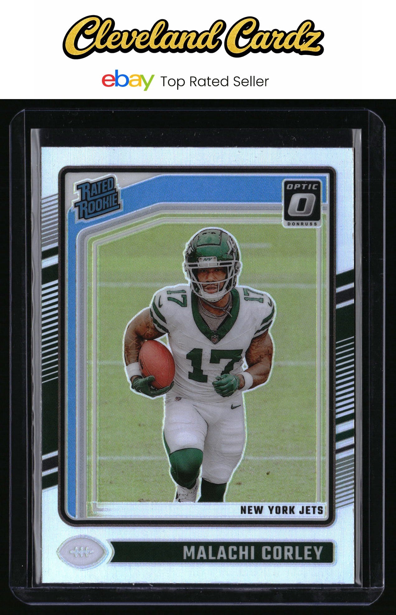 2024 Donruss Optic #270 Malachi Corley Holo Rated Rookie