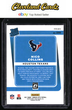 2021 Donruss Optic #230 Nico Collins Blue Scope Rated Rookie