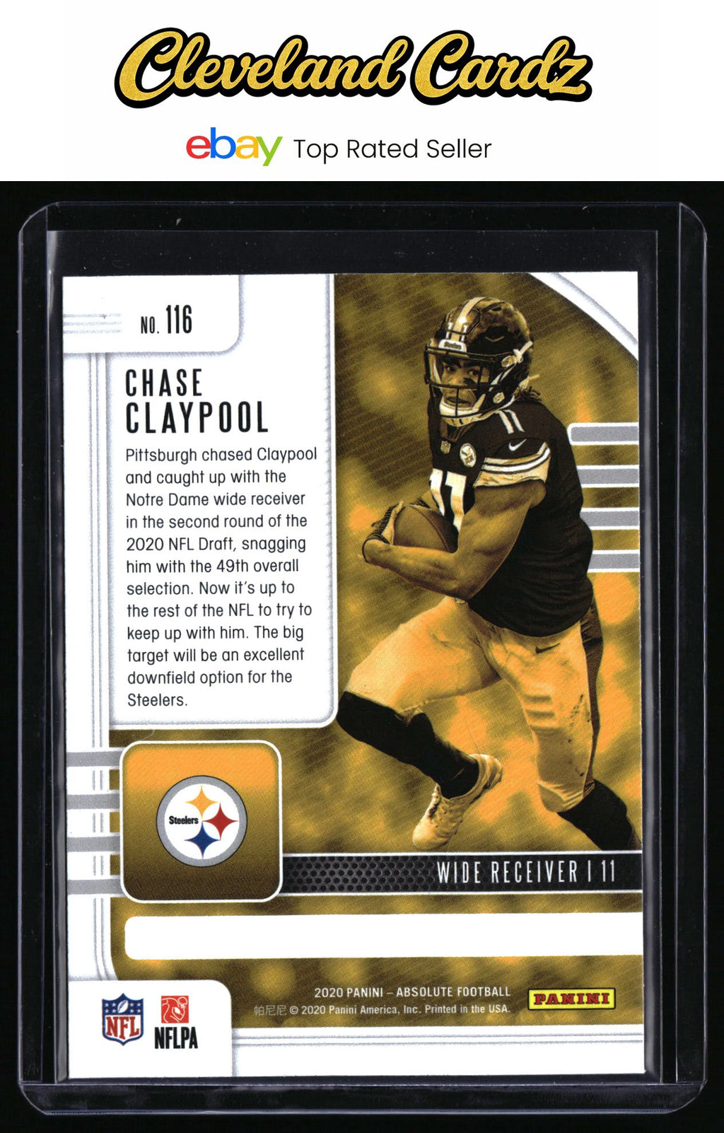 2020 Panini Absolute #116 Chase Claypool RC