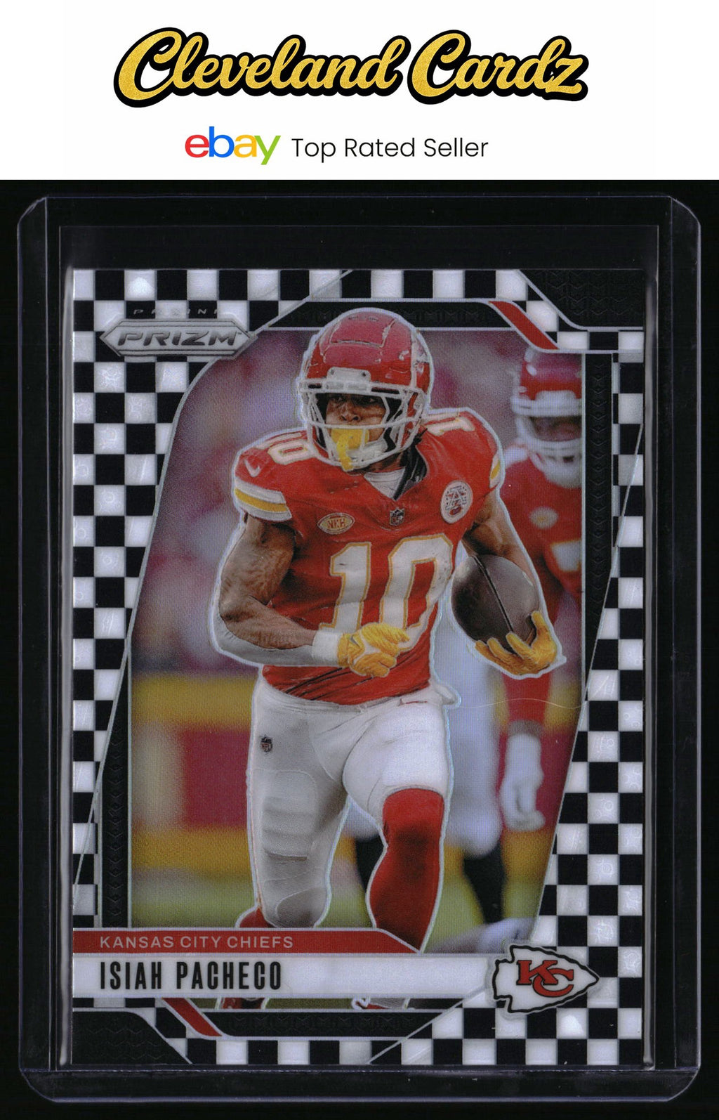 2024 Panini Prizm #139 Isiah Pacheco Black and White Checker