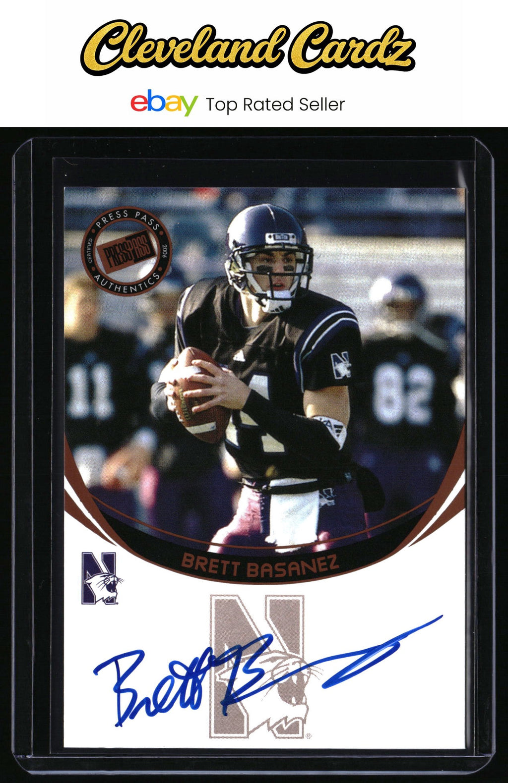 2006 Press Pass #NNO Brett Basanez Autographs Bronze