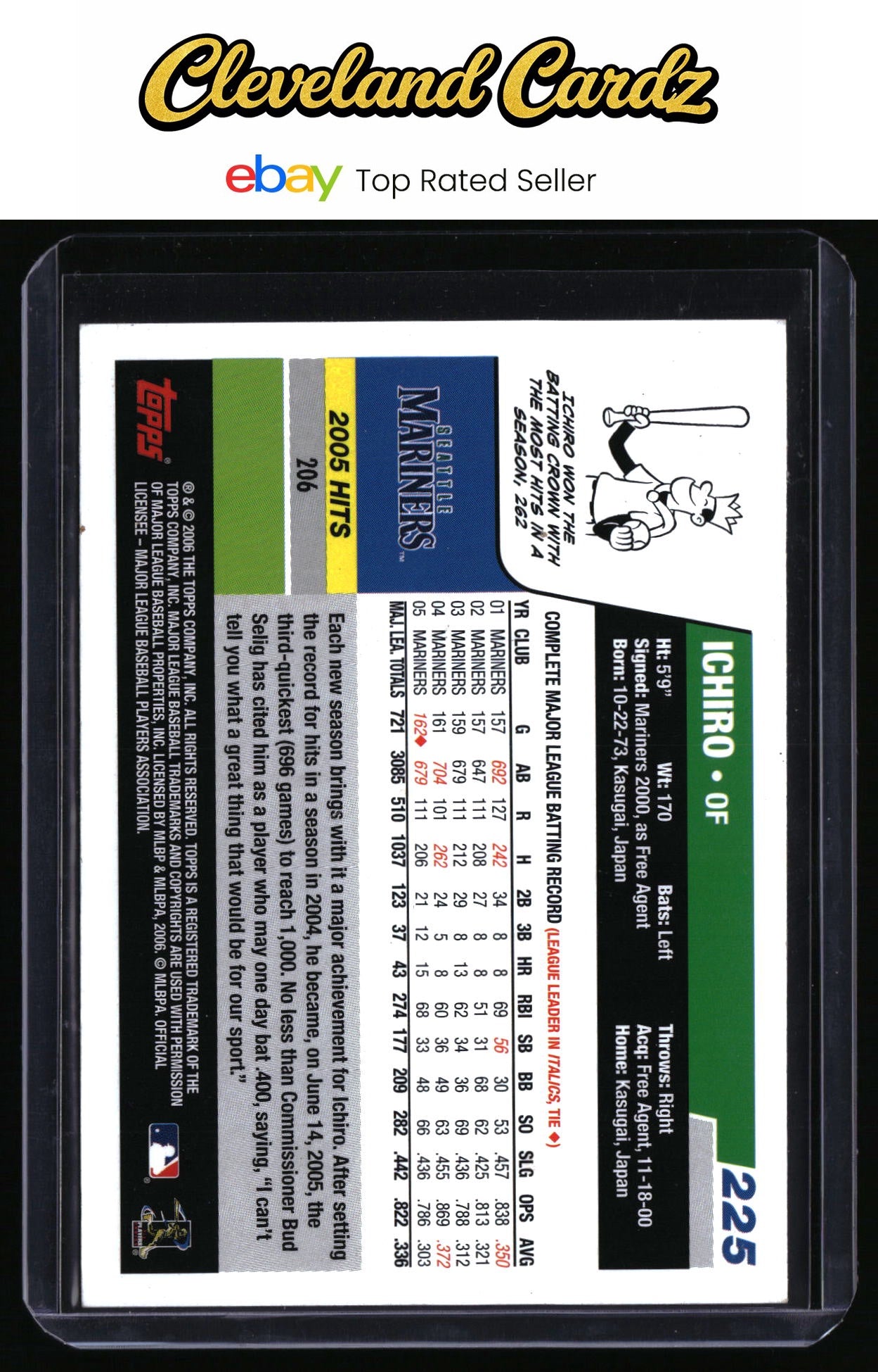 2006 Topps #225 Ichiro