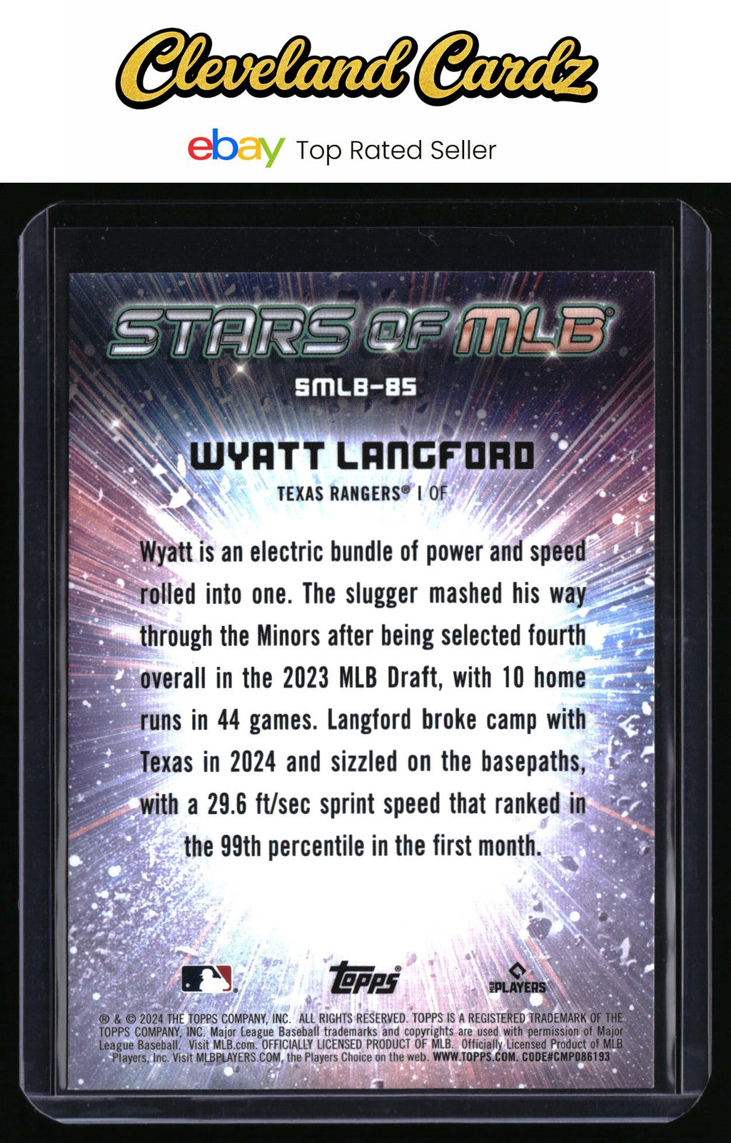 2024 Topps Update #SMLB-85 Wyatt Langford Stars of MLB