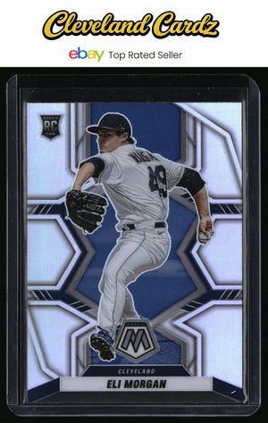 2022 Panini Mosaic #217 Eli Morgan Silver Prizm RC