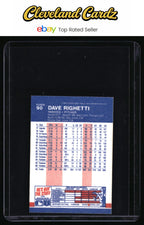 1987 Fleer Classic Miniatures #90 Dave Righetti