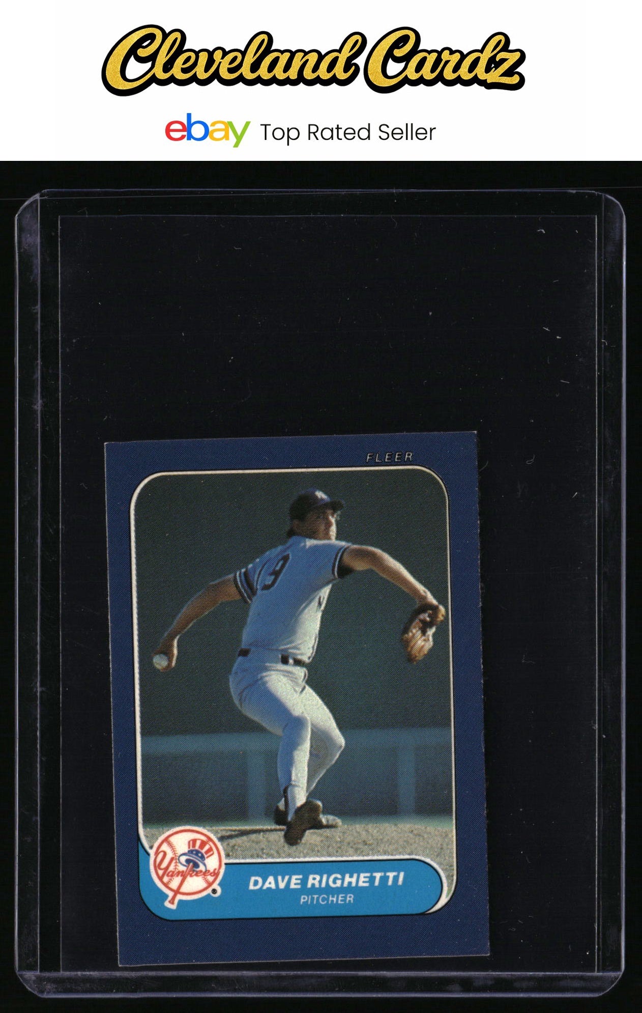 1986 Fleer Classic Miniatures #25 Dave Righetti