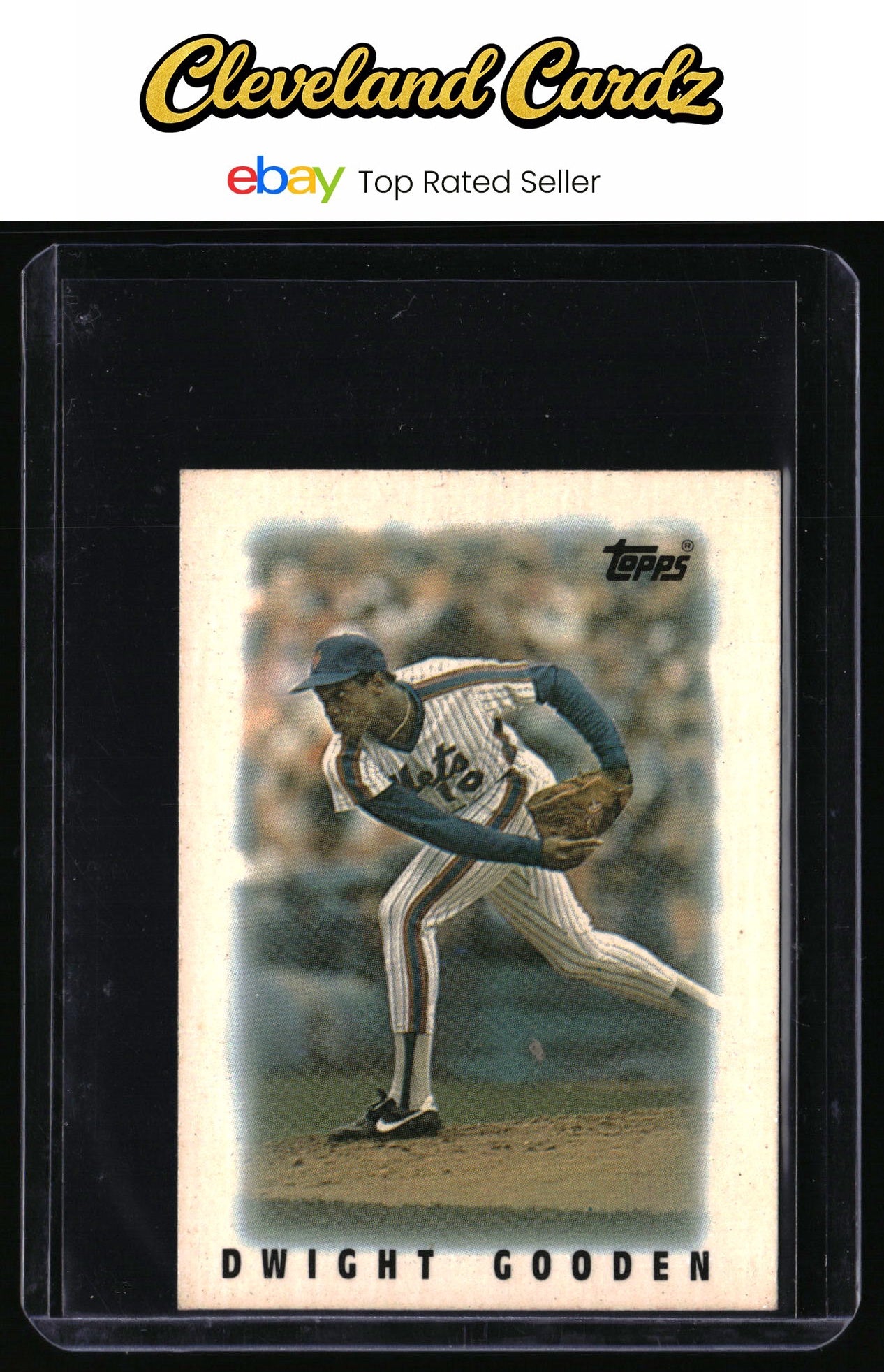 1986 Topps Major League Leaders Minis #52 Dwight Gooden