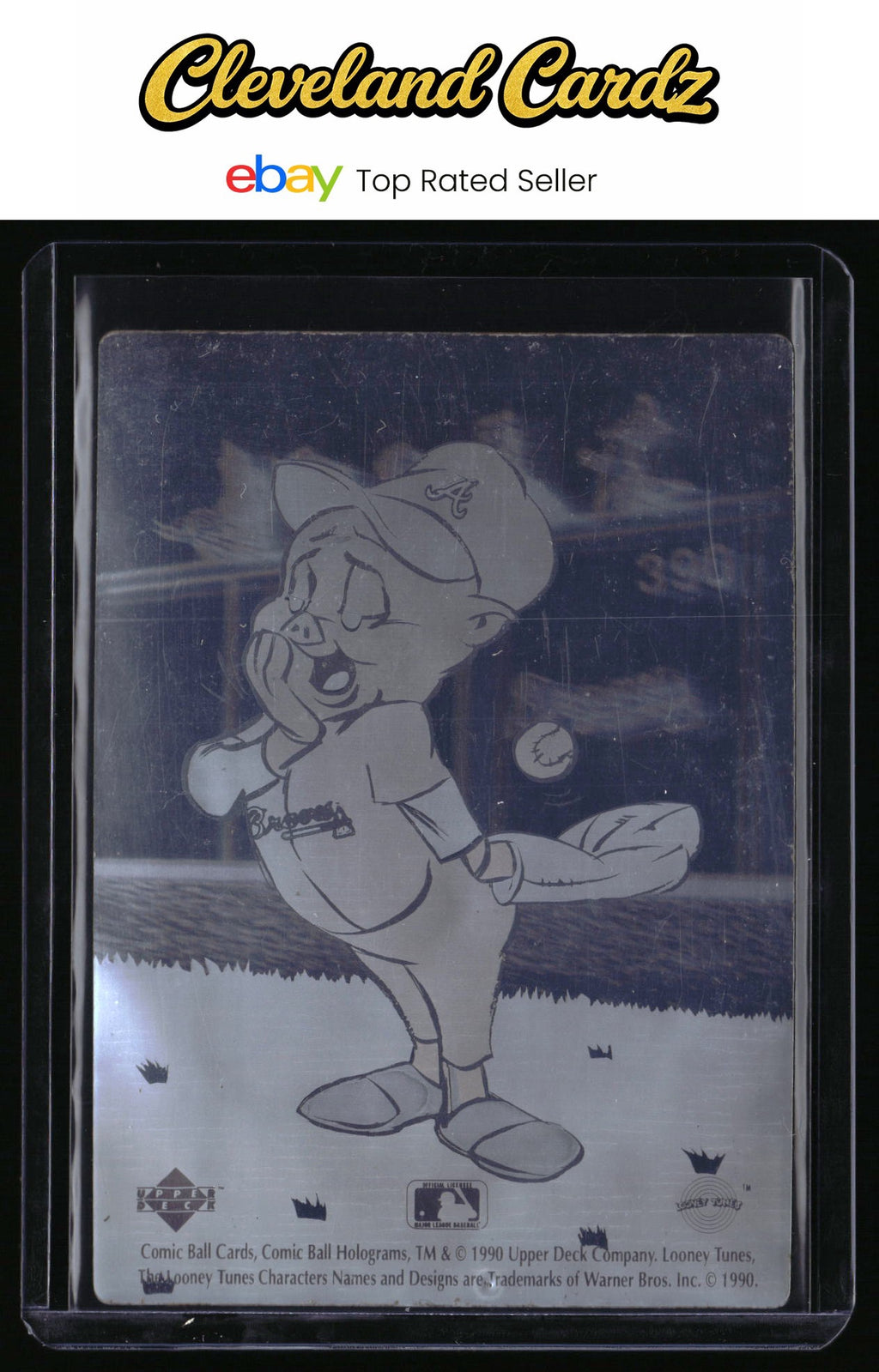 1990 Upper Deck Comic Ball #NNO Porky Pig Holograms