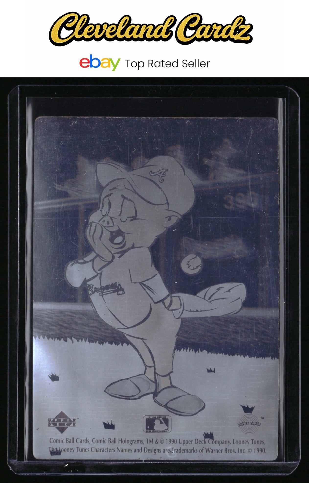 1990 Upper Deck Comic Ball #NNO Porky Pig Holograms