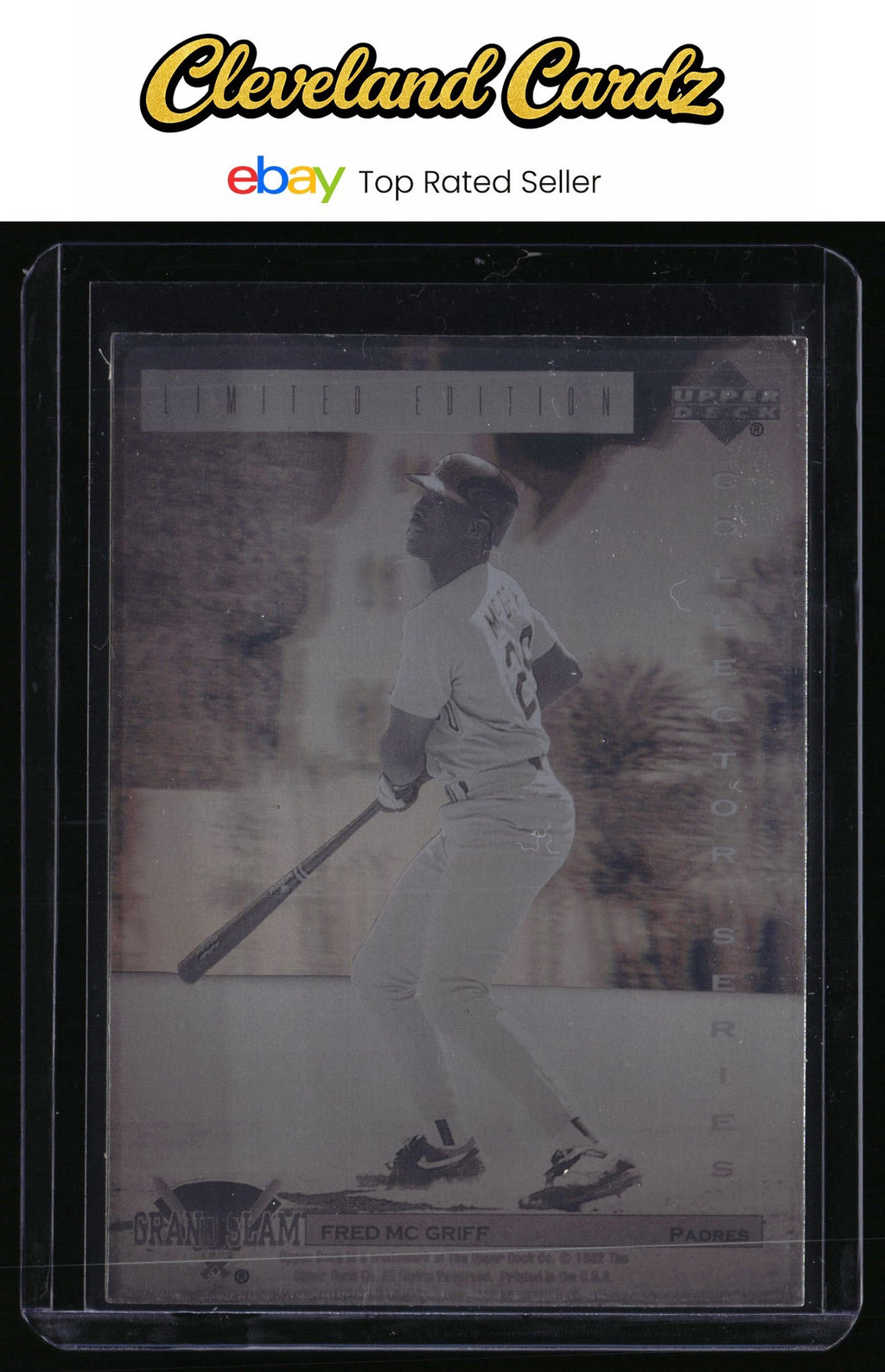 1992 Upper Deck Denny's Grand Slam Holograms #3 Fred McGriff
