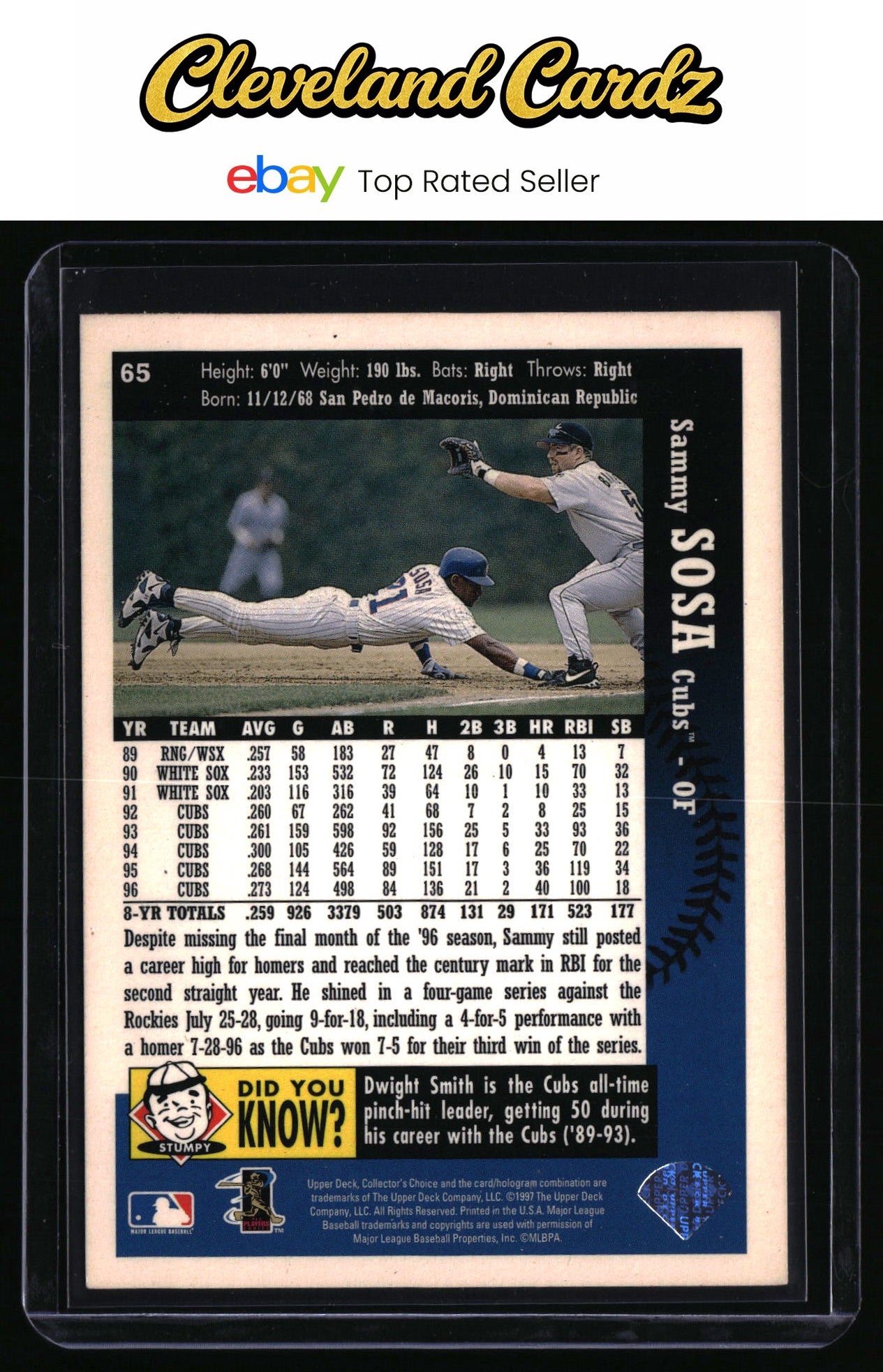 1997 Collector's Choice #65 Sammy Sosa