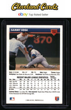 1993 Donruss #186 Sammy Sosa