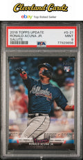 2018 Topps Update Salute #S-21 Ronald Acuna Jr. Salute RC PSA 9