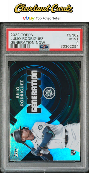 2022 Topps Generation Now #GN62 Julio Rodriguez Generation Now RC PSA 9