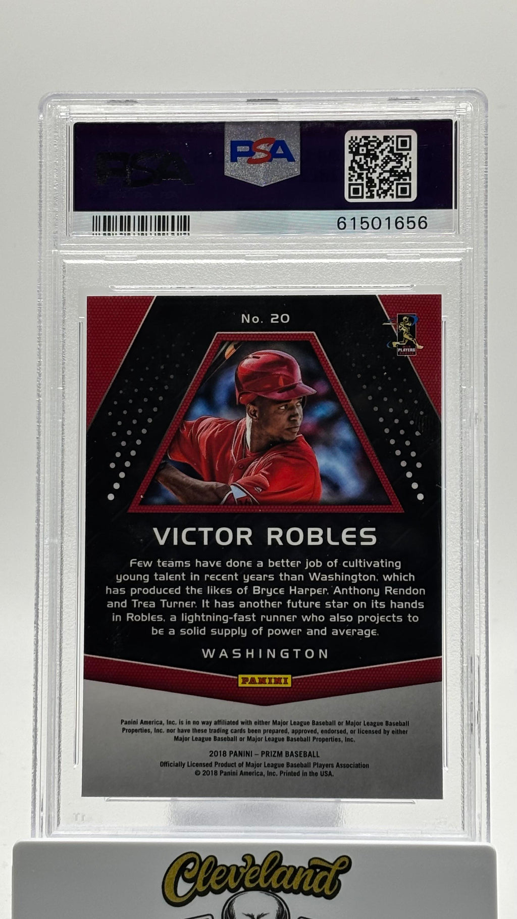 2018 Panini Chronicles Prizm #20 Victor Robles Prizm RC PSA 10