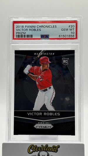 2018 Panini Chronicles Prizm #20 Victor Robles Prizm RC PSA 10