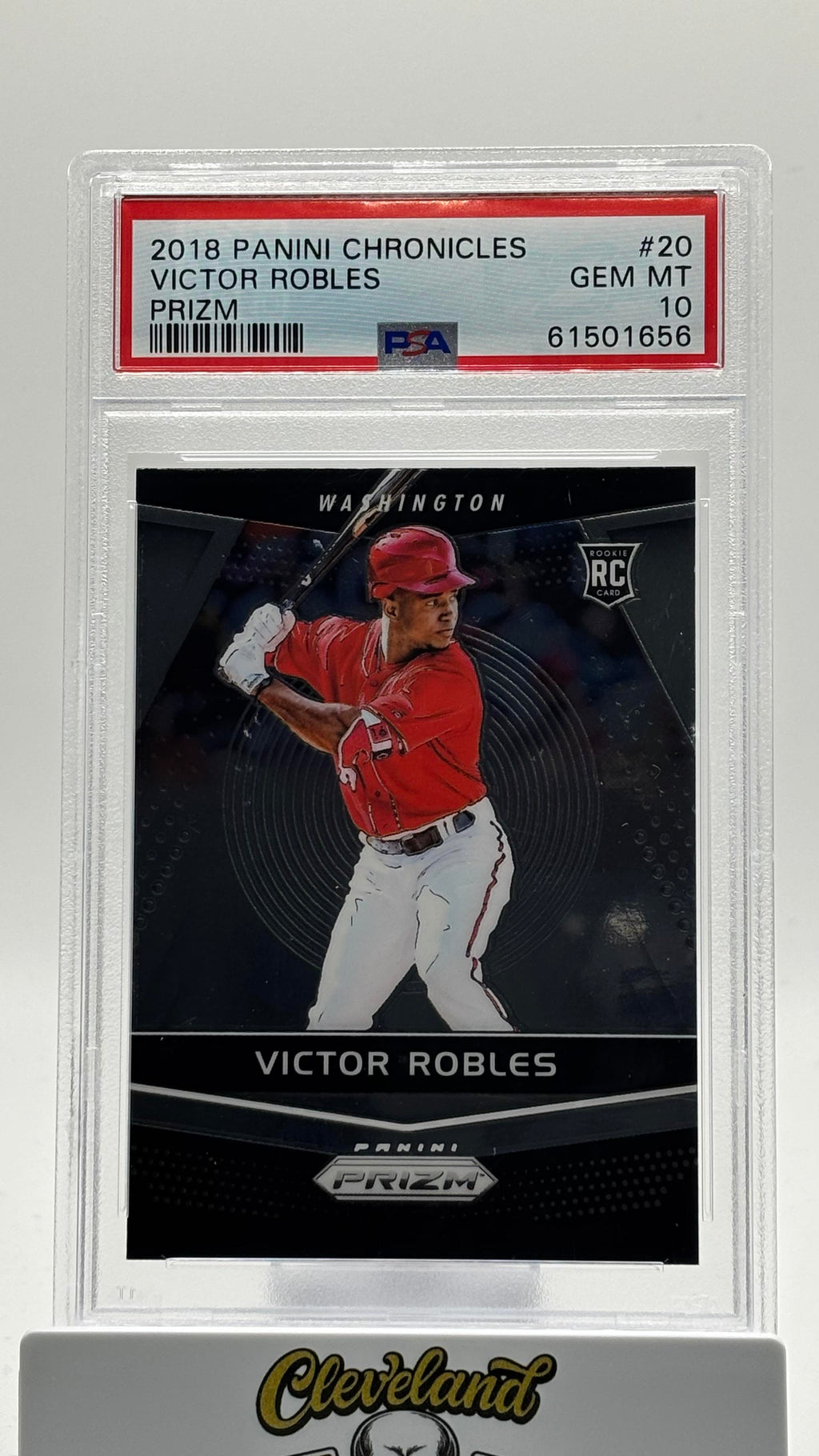 2018 Panini Chronicles Prizm #20 Victor Robles Prizm RC PSA 10