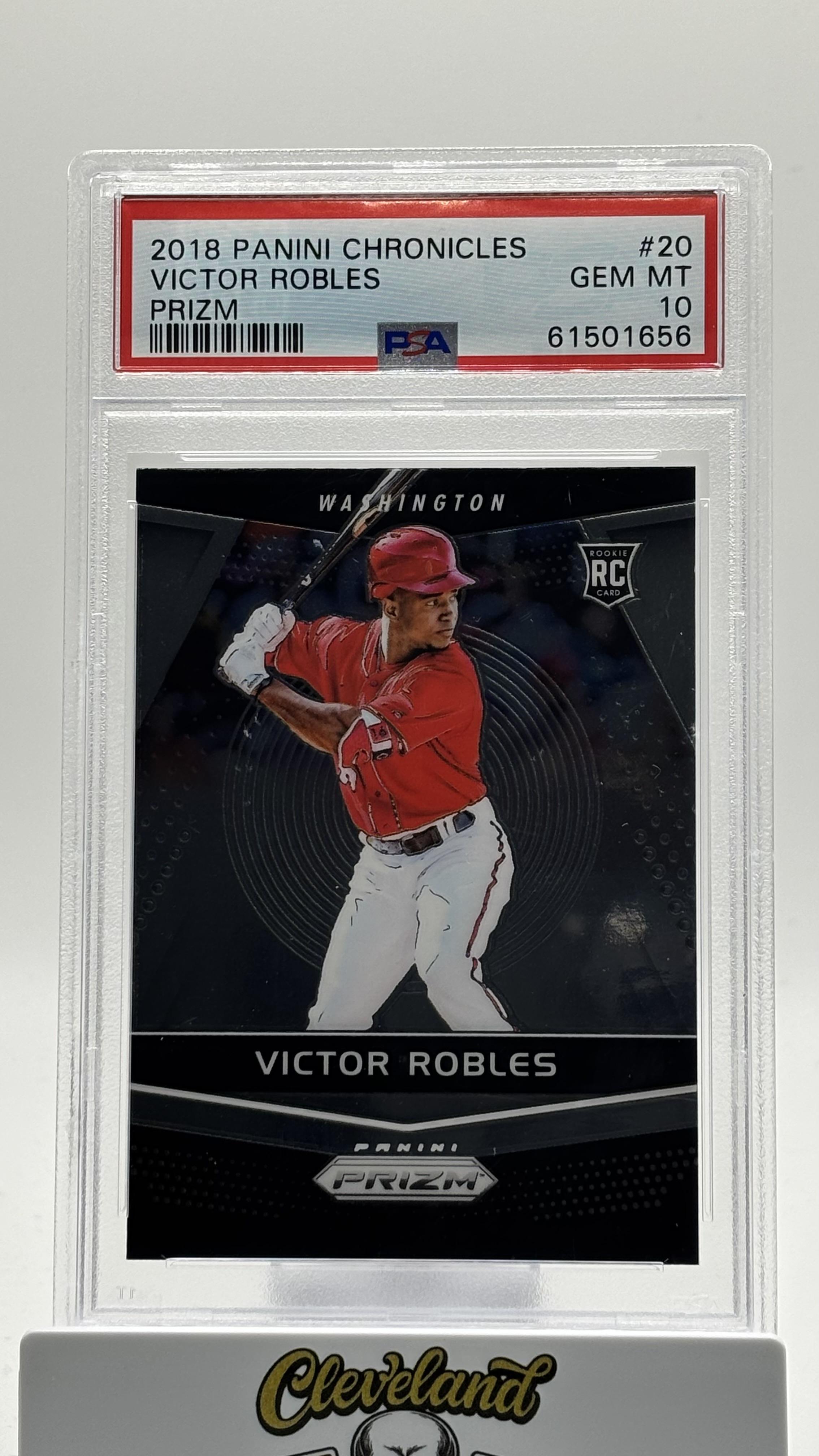 2018 Panini Chronicles Prizm #20 Victor Robles Prizm RC PSA 10