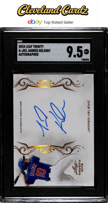 2018 Leaf Trinity #A-JK2 Jarred Kelenic Auto. SGC 9.5