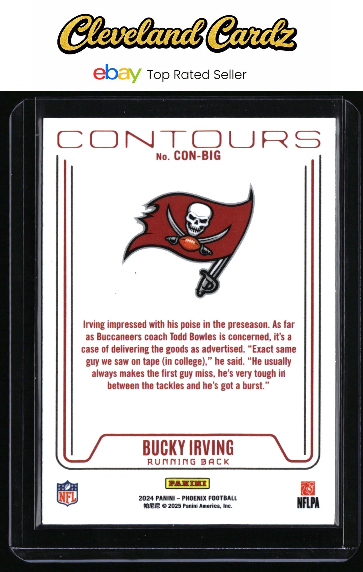 2024 Panini Phoenix #CON-BIG Bucky Irving Contours RC