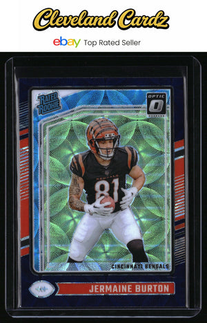 2024 Donruss Optic #251 Jermaine Burton Purple Scope Rated Rookie