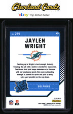 2024 Donruss Optic #249 Jaylen Wright Purple Shock Rated Rookie