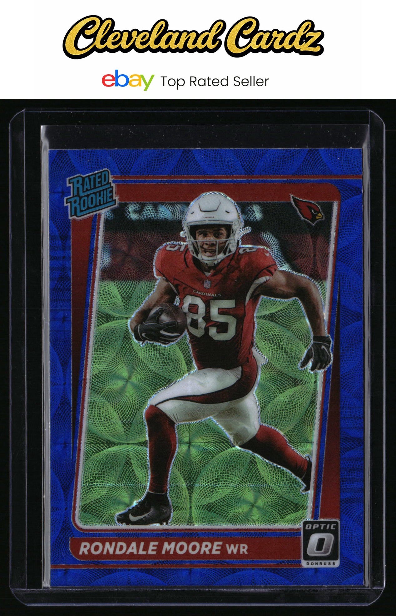 2021 Donruss Optic #217 Rondale Moore Blue Scope Rated Rookie