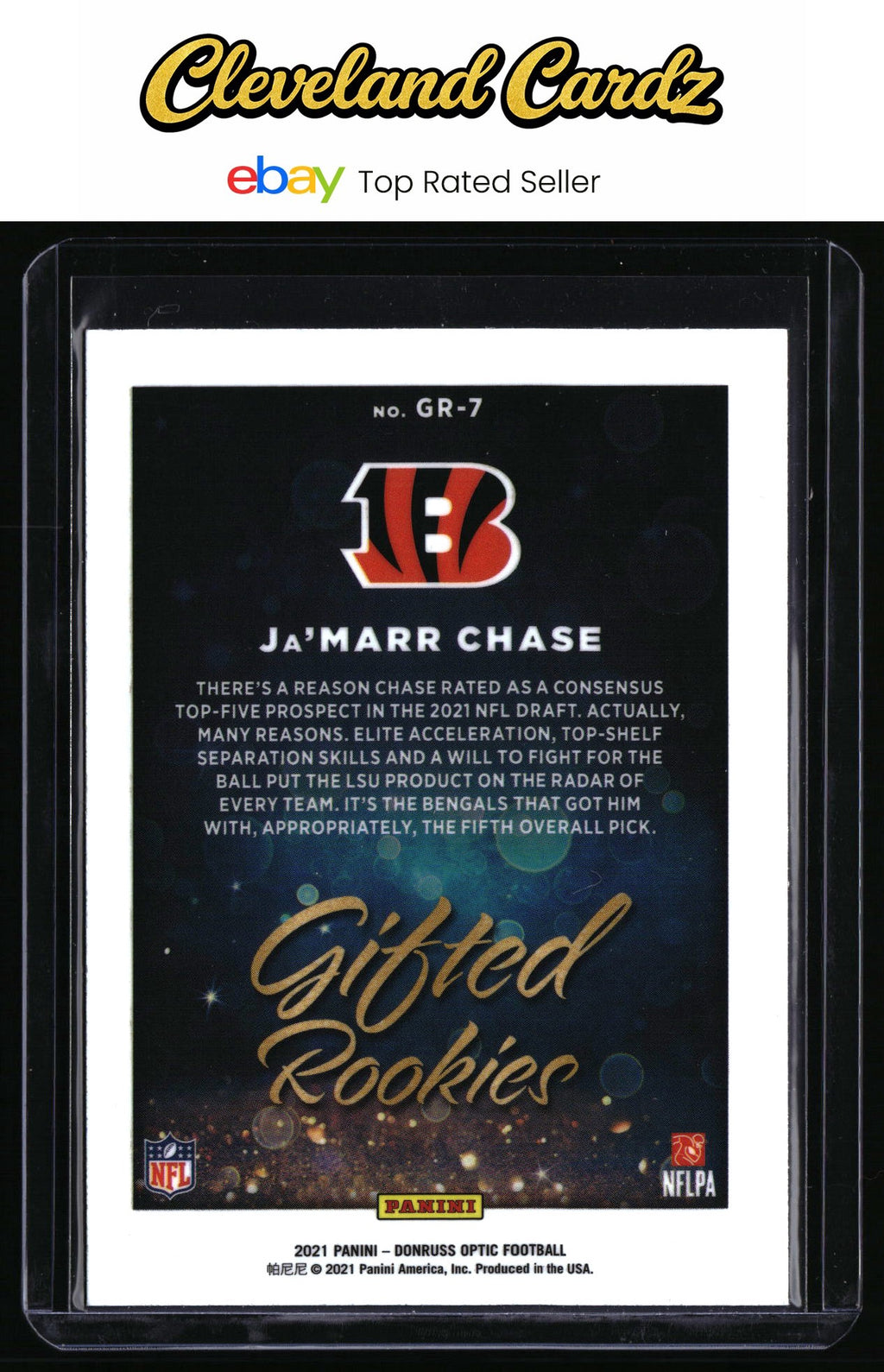 2021 Donruss Optic #GR-7 Ja'Marr Chase Gifted Rookies RC